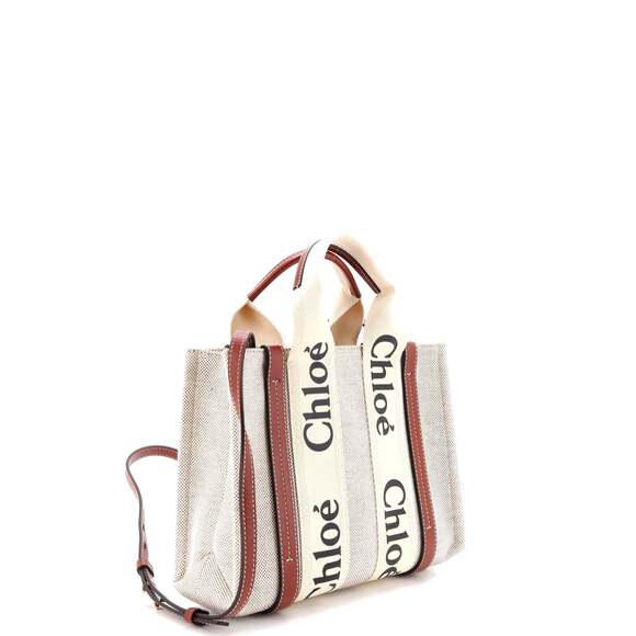 Chloe Woody Convertible Tote Canvas #233232C92B - Picture 2 of 6